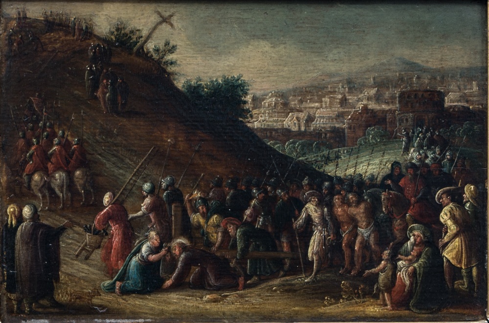 16th century Flemish school, Entourage of Frans II Francken (1581-1642)Landscape with biblical