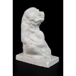 Akop Gurdjan (1881-1948)Seated baboonWeathered plaster sculpture. Unsigned.Some small chips, one