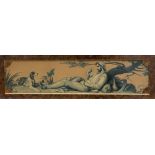 Joseph Felon (1818-1896)Set of four allegorical scenes, 1873.Oil on panels. Monogrammed, two dated