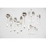 ChristoflePart of a cutlery set, Cluny modelSilver-coated metal, 12 place settings (teaspoons,