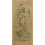 Armand Rassenfosse (1862-1934)Dancing, 1897Lithograph.Framed 33 x 15.5 cm (sight size)