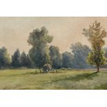 Charles Ligny (1819-1889)Set of four landscapesWatercolours, signed. Framed. 25 x 35 cm; 23 x 29 cm;
