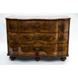 Austrian or southern German work, 18th centuryCommode with three drawersWalnut marquetry with