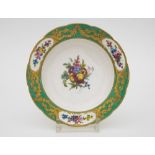 Royal Sevres ManufacturerPalm plate, 1776Porcelain plate decorated with flowers and fruits in the