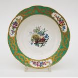 Royal Sevres ManufacturerPalm plate, 1776Porcelain plate decorated with flowers and fruits in the