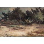 Emile Edouard Berchmans (1843-1914)Dune landscapeTwo oil on panels. One is monogrammed.Framed 20 x