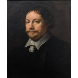 17th century Dutch schoolPortrait of a manOil on canvas. Re-stretched.In a painted wood frame with