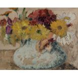 Pierre Thevenet (1870-1937)Vase with a flower bouquetGouache et aquarelle sur papier. Signed at