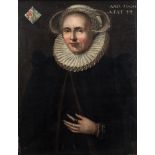 Dutch school, ca. 1600Portrait of a ladyOil on panel. In a wood frame. 62 x 48 cm