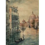 Luigi Moretti (1884-1950)View of VeniceWatercolour on paper. Signed at lower right. 31.5 x 23 cm