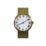 Audemars Piguet Lady's watch 18 kt yellow gold, round dial (diam: 20 mm), white ground, Roman