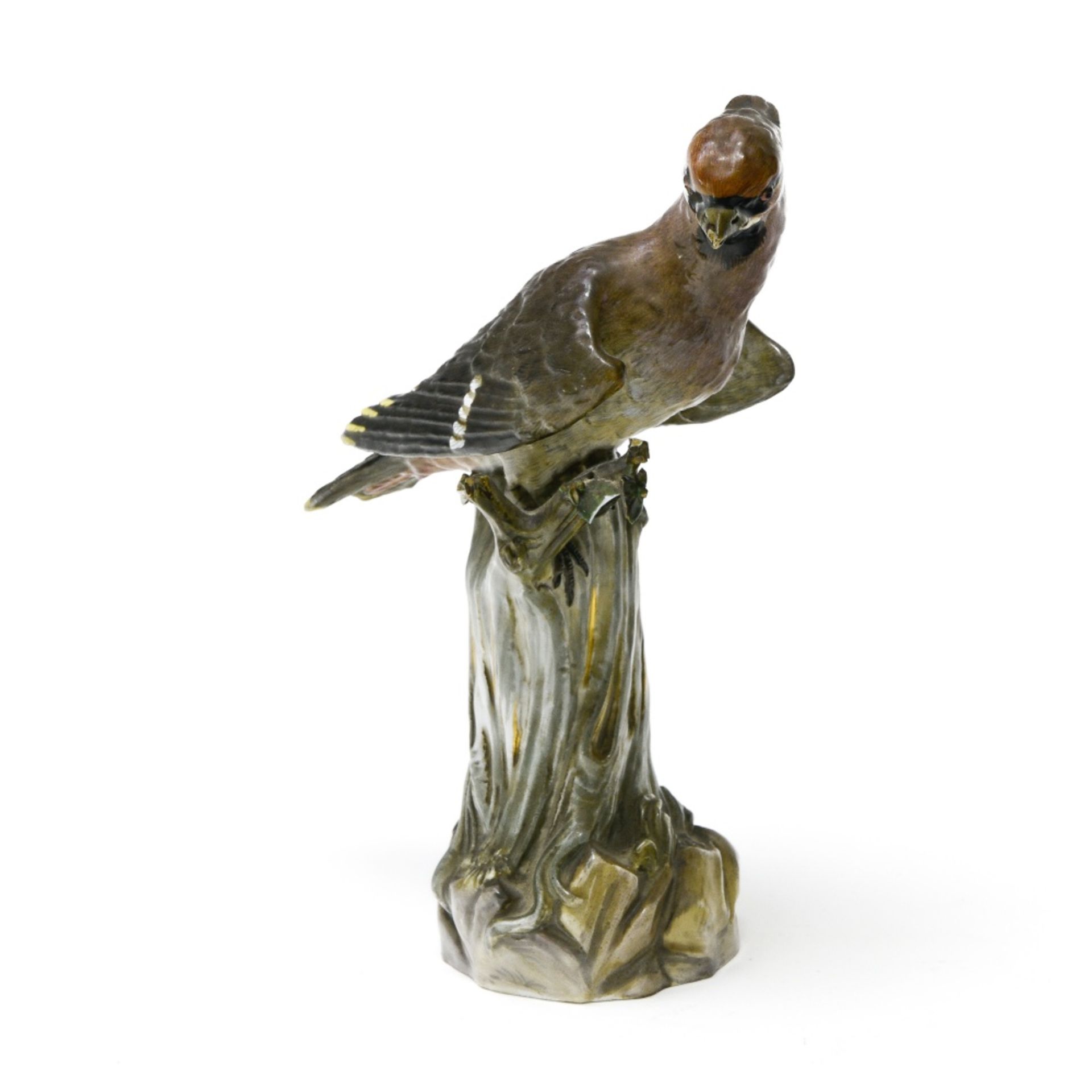 MEISSEN, 19th century Bohemian waxwing, based on the model by Johann Joachim KŠndler and Johann