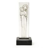 LALIQUE France Madonna and child, model designed in 1934, Moulded, pressed, satinised and shiny