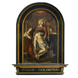 17th century Flemish school Our Lady of Sorrows, Oil on reinforced panel. Antique restoration, some