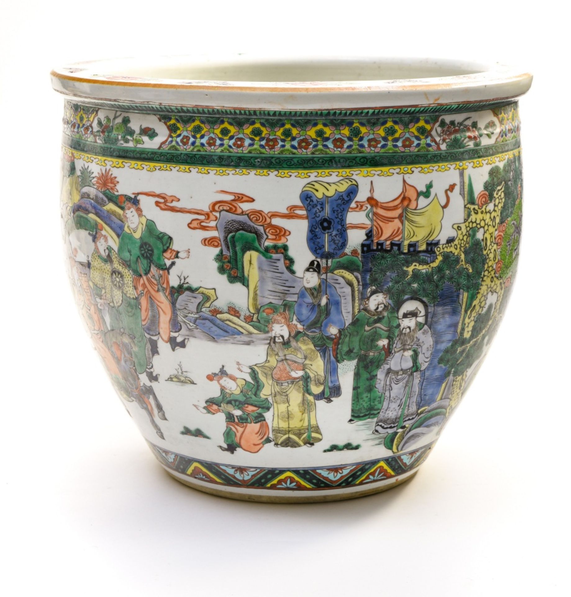 China, late 19th century, early 20th century Famille Verte planter or aquarium, Porcelain decorated - Image 5 of 7