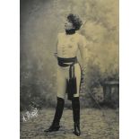 AimŽ DUPONT (1842-1900) Sarah Bernhardt in l'Aiglon, 1900, Print on albumen. Signed A. Dumont N.