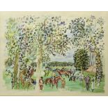 Raoul DUFY (1877-1953) The paddock, Colour lithograph, signed in the plate and signed on the Marie-