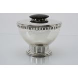 Jean Emile PUIFORCAT (1897-1945) Art Deco candy dish, 1925, Silver with rosewood handles. Signed