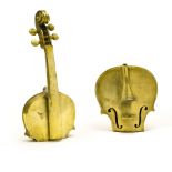 ARMAN (1928-2005) Halved violin, 1972, Polished gilt bronze sculpture, numbered 114/150 with