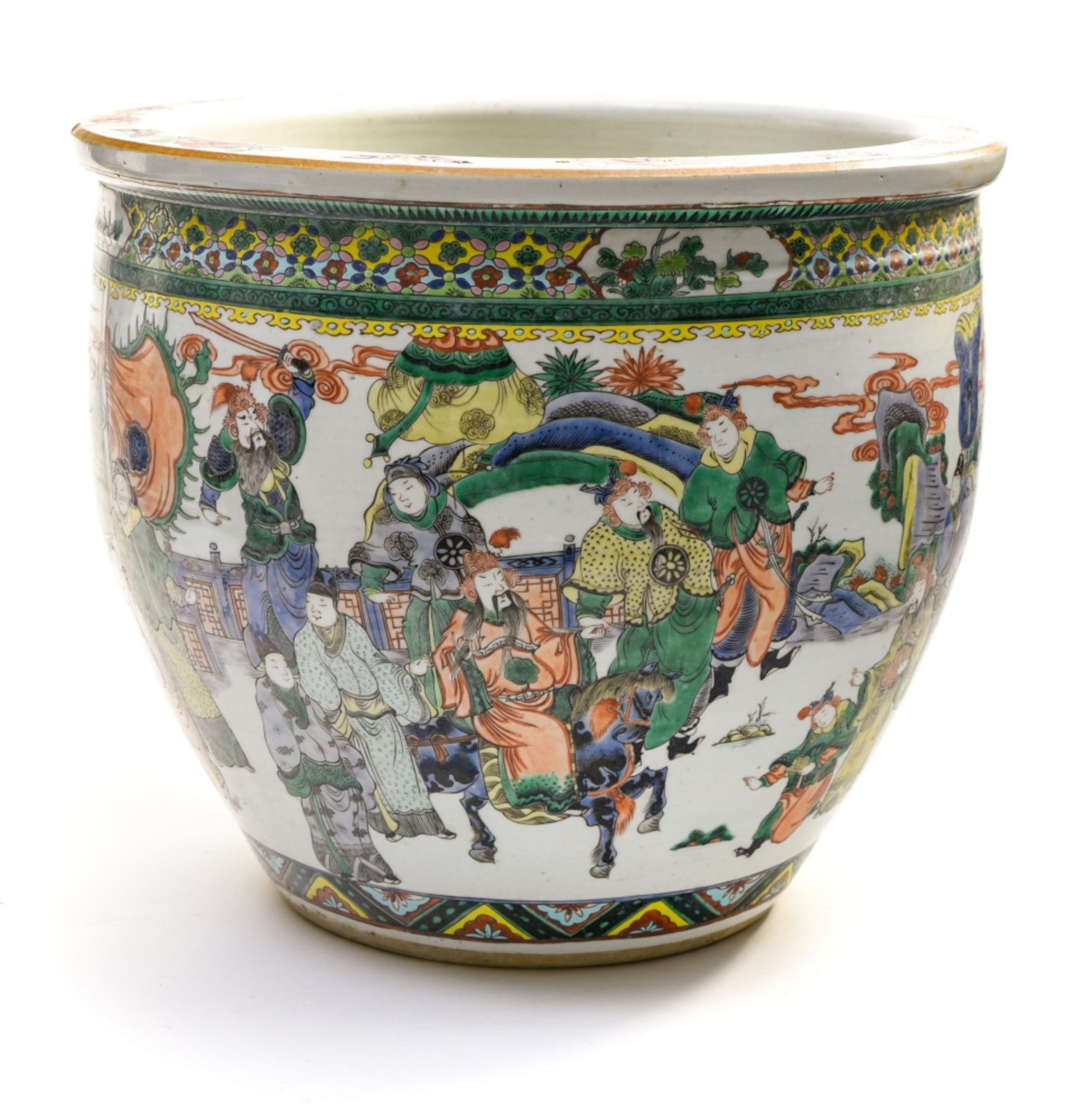 China, late 19th century, early 20th century Famille Verte planter or aquarium, Porcelain decorated - Image 4 of 7