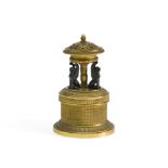 Early 19th century work Sphinx office essentials, Bronze, forming an incense burner and inkwell,