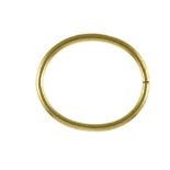 Bangle 18 kt yellow gold, hinged. Slightly dented. Hallmark: none. Largeur (cm) : 6 Longueur (cm) :