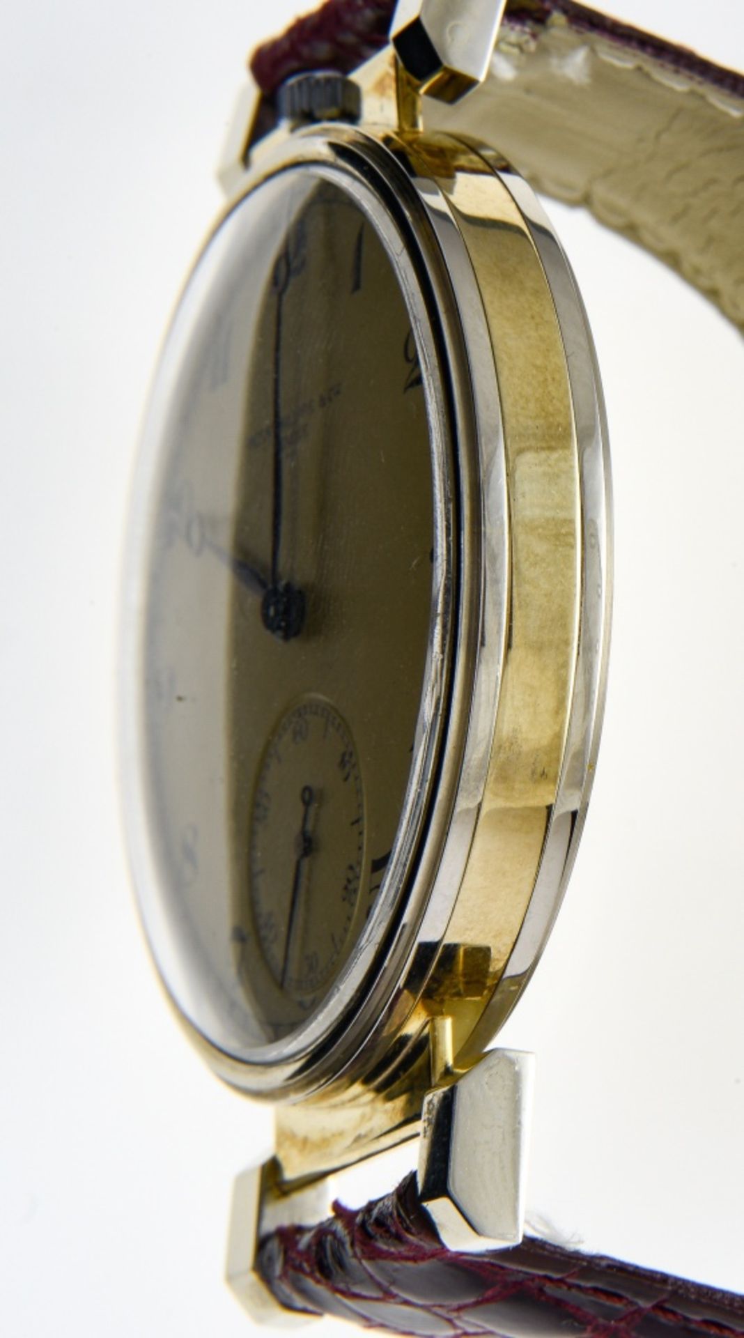 PATEK PHILIPPE Men's watch Gilt steel, round dial (45 mm), gold ground, Arabic numerals, seconds - Image 3 of 5