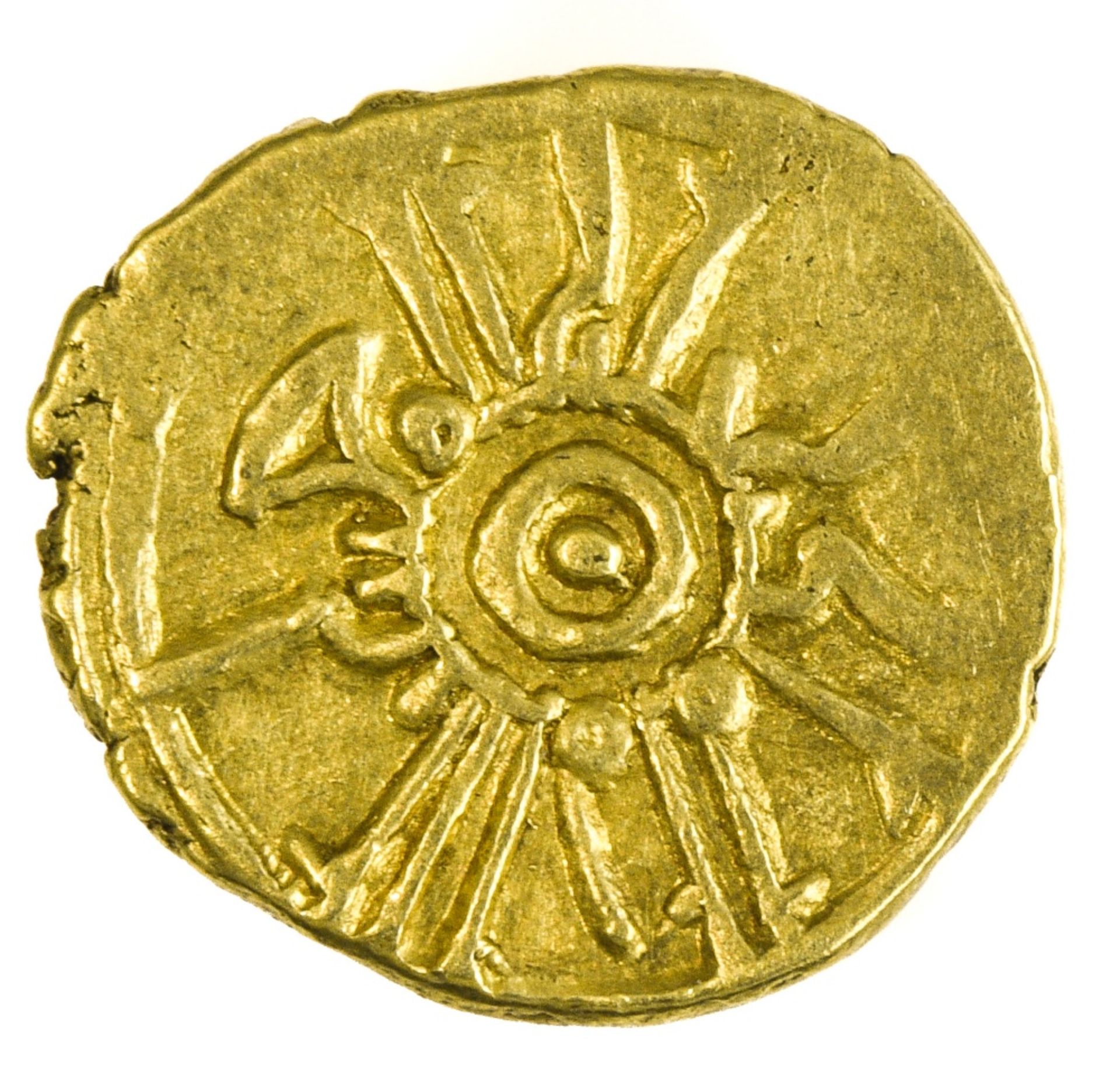 Italy, Sicily Ruggero II (1130-1154), Tari, 1.26g, 1140-1153, Messina or Palermo, pellet in - Image 2 of 2