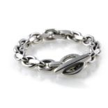 Hans Hansen Charm bracelet Silver. Hallmark: 925 S, Denmark, signed Hans Hansen. Longueur (cm) :