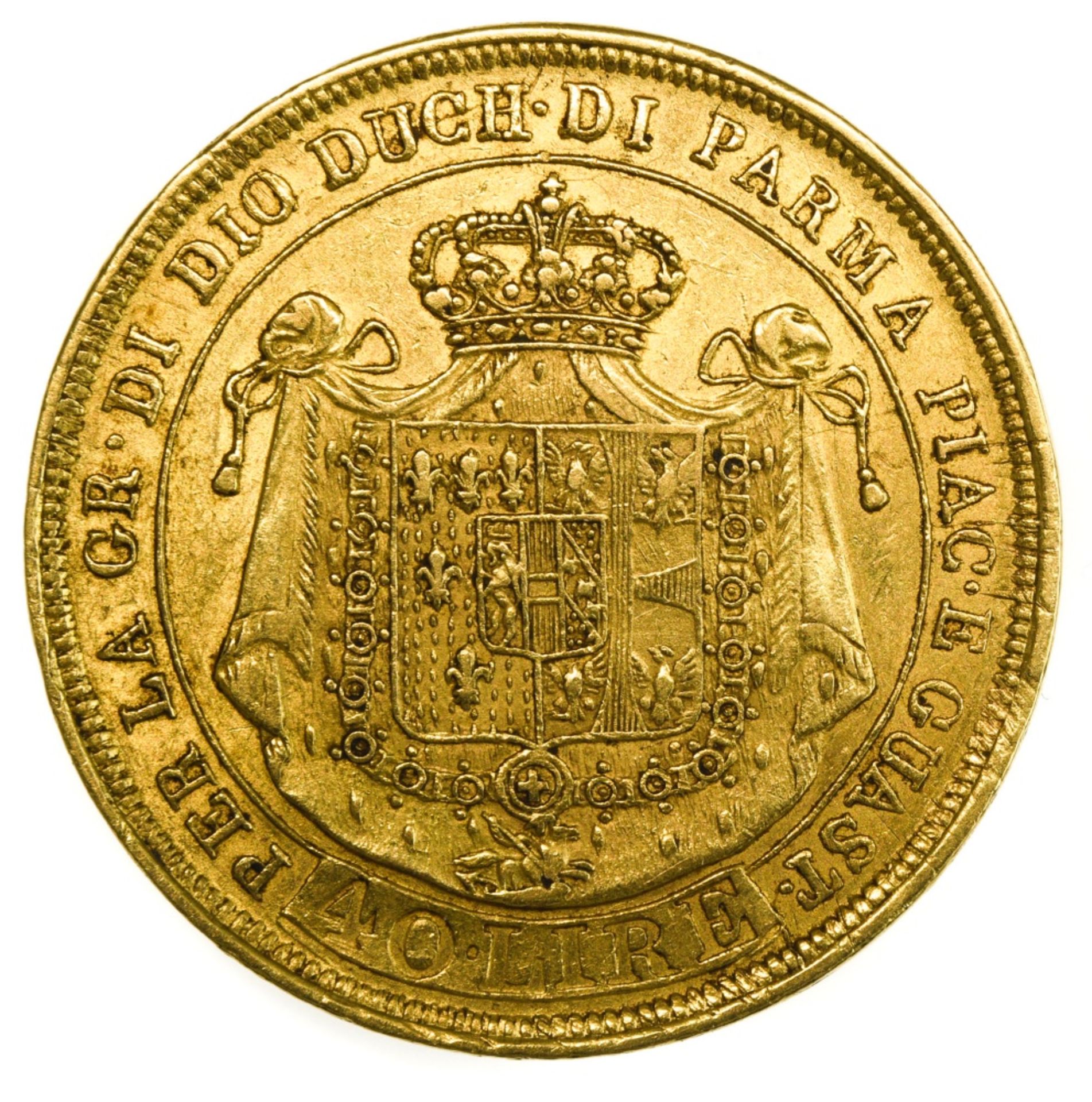 Italy, Parma Maria Luigia (1815-1847), 40 Lire, 12.86g, 1815, Milan (Gig.1; Fr.933 ; KM.C.32). - Image 3 of 3