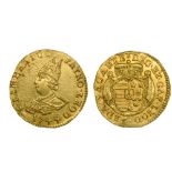 Liege, Bishopric Sede Vacante (1744), Ducat au Saint Lambert, 3.44g, 1744, bust left, rev. crowned