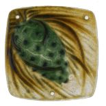 Gabriel Argy-Rousseau Art Nouveau pendant Brown and green p‰te de verre depicting a pinecone.