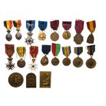 Belgium Family Denuit's group of medals and orders, including Order of Leopold II, knight's cross