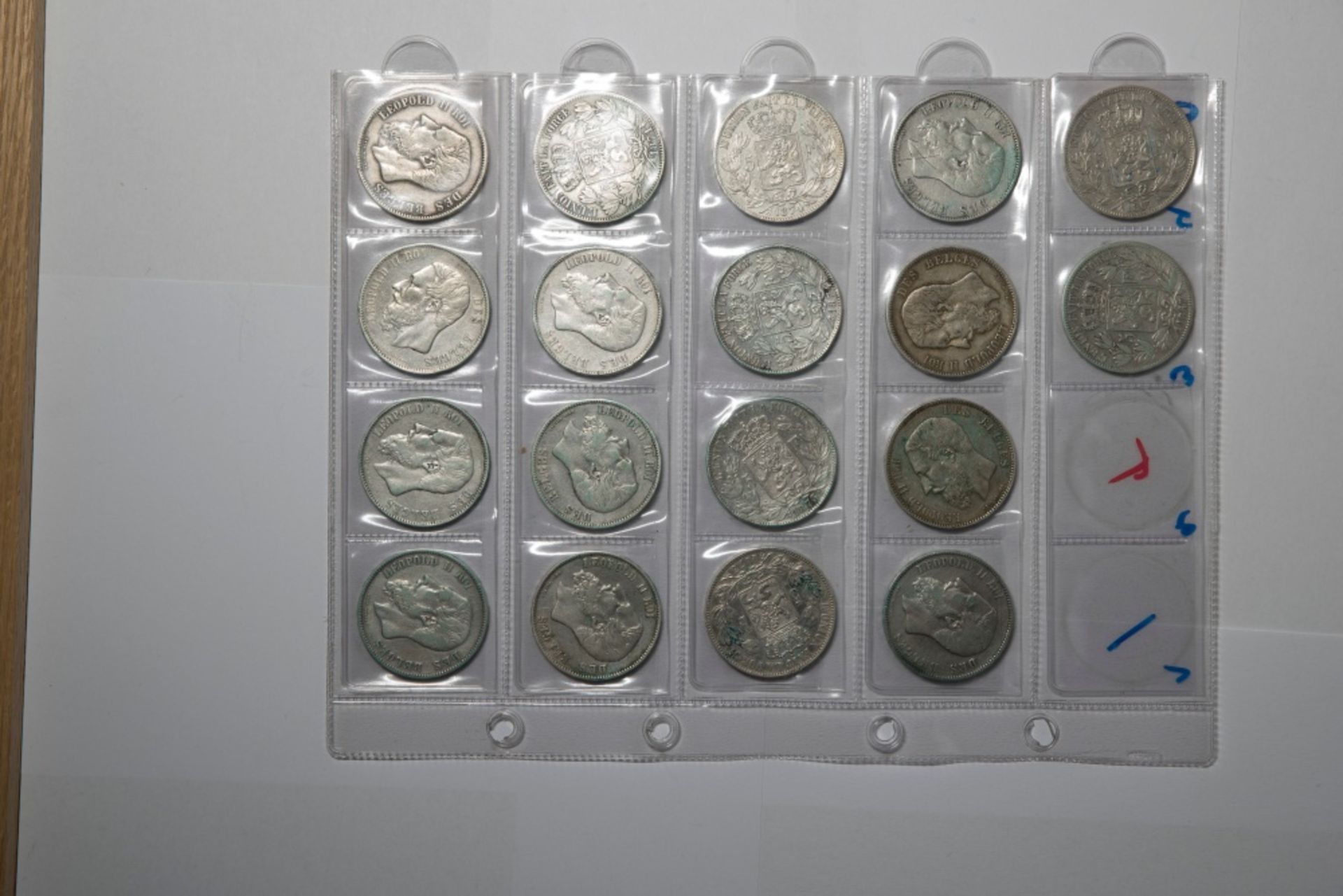 Belgium and Congo mixed lot of coins including Belgium, 250 Francs, 1976 ; 100 Francs 4 Kings ( - Image 3 of 5