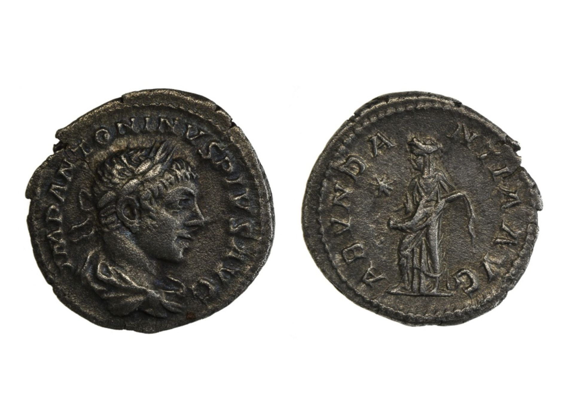 Rome Elagabal (218-222), Denarius, 2.57g, Rome, laureate, draped and cuirassed bust right, rev.