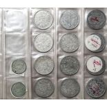 Belgium and Congo mixed lot of coins including Belgium, 250 Francs, 1976 ; 100 Francs 4 Kings (