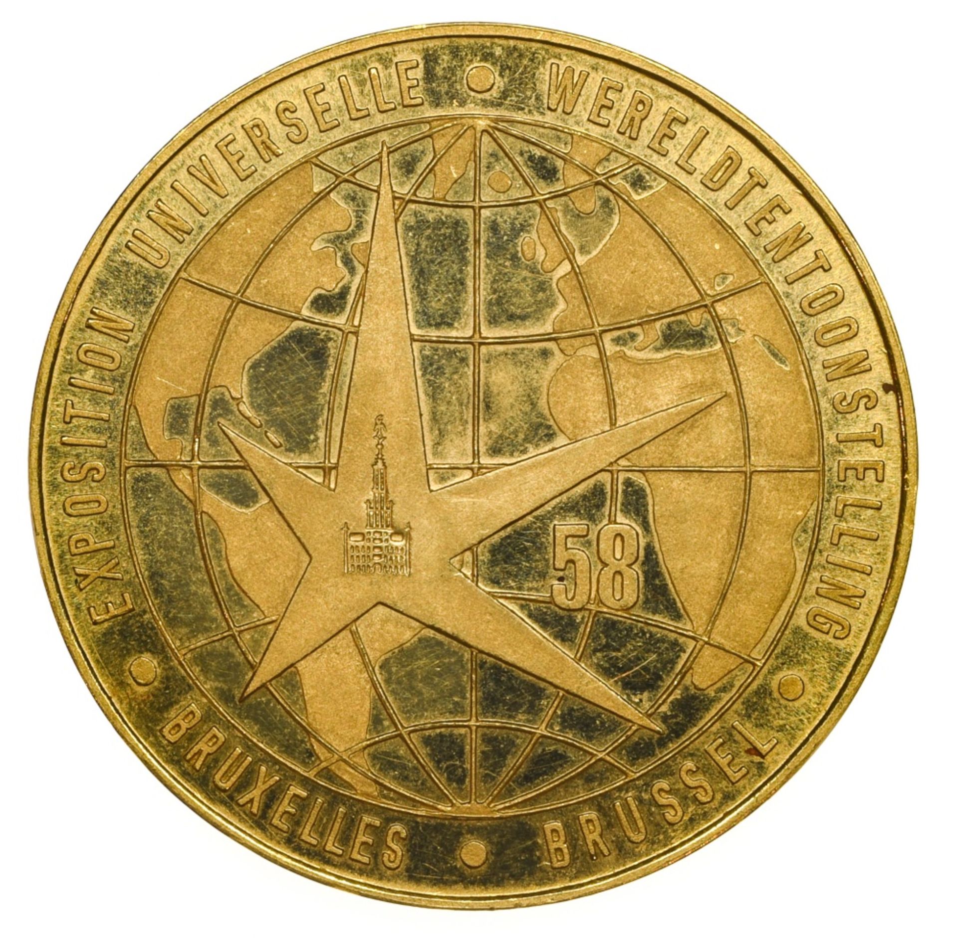 Belgium Baudouin I (1951-1993), medal, 16.00g, 1958, Brussels Universal Exhibition, EXPOSITION - Image 3 of 3