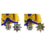 Netherlands Order of Orange Nassau, Grand Cross group, civilian, cross, 85mm and breast star,