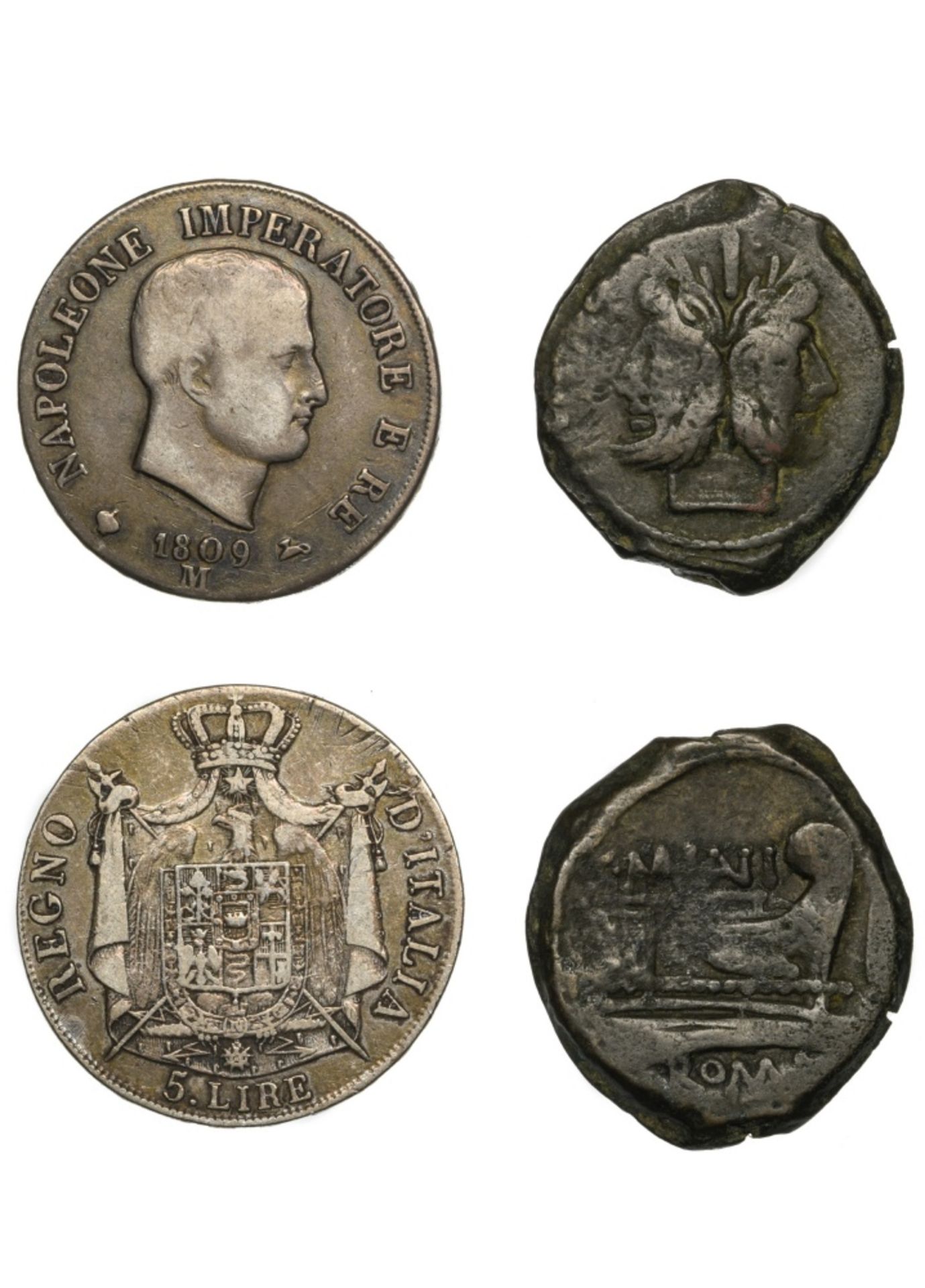 Italy, Kingdom of Napoleon Napoleon I (1805-1814), 5 Lire, 24.73g, 1809 M, Milan, raised edge (Gig.