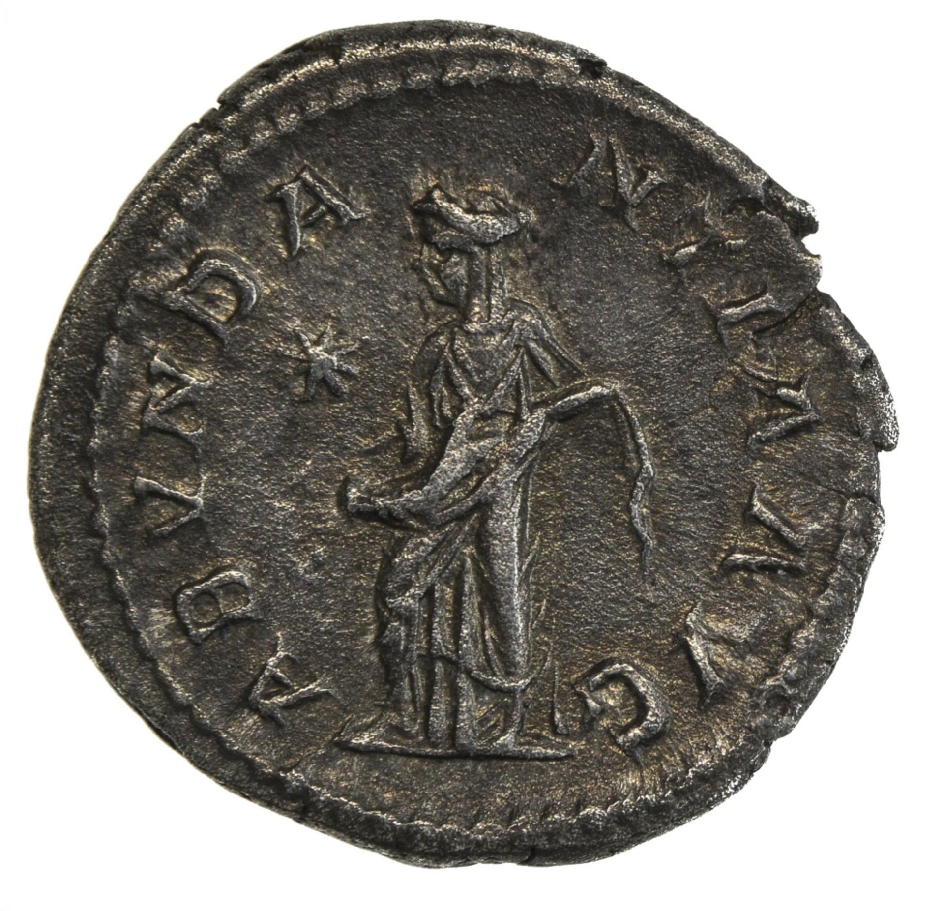 Rome Elagabal (218-222), Denarius, 2.57g, Rome, laureate, draped and cuirassed bust right, rev. - Image 2 of 2