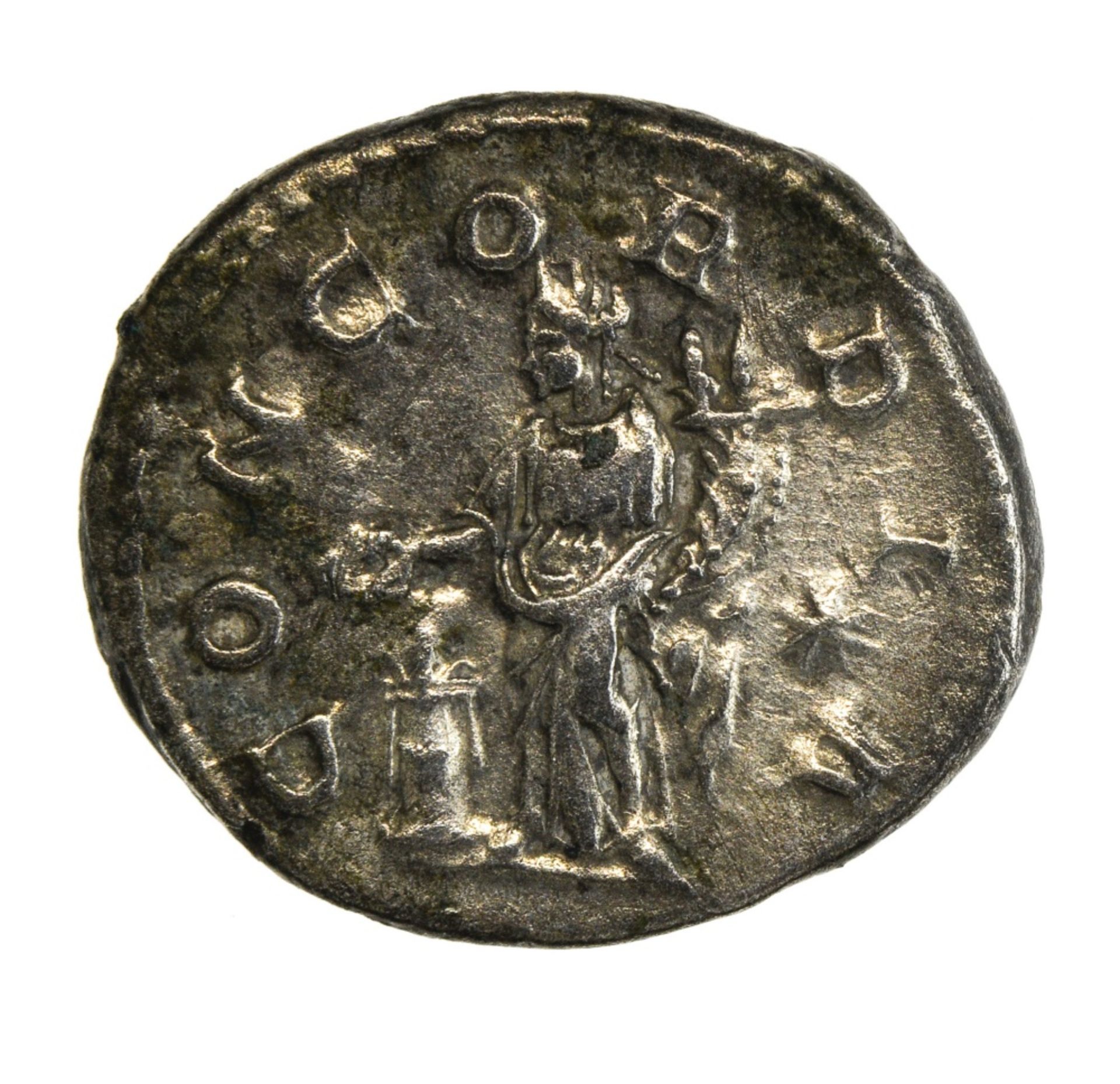 Rome Aquilia Severa (220-221 & 221-222), Denarius, 2.74g, Rome, bust draped right, rev. Concordia - Image 3 of 3
