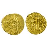 Italy, Sicily Ruggero II (1130-1154), Tari, 1.26g, 1140-1153, Messina or Palermo, pellet in