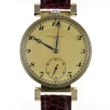 PATEK PHILIPPE Men's watch Gilt steel, round dial (45 mm), gold ground, Arabic numerals, seconds