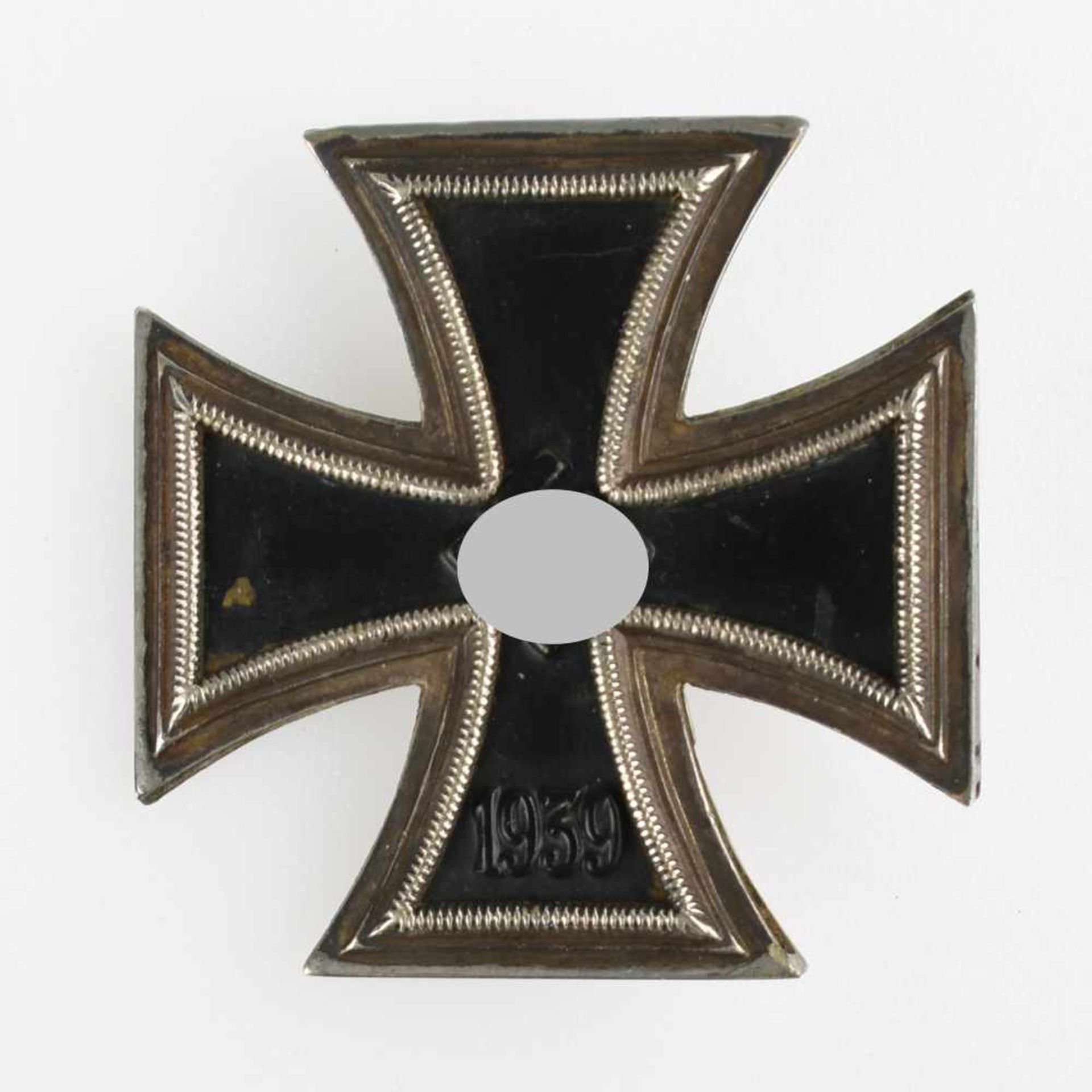 Kampfabzeichen III. Reich Eisernes Kreuz 1939, 1. Klasse, nicht magnetisch, alte Reparatur, Nadel - Bild 2 aus 3