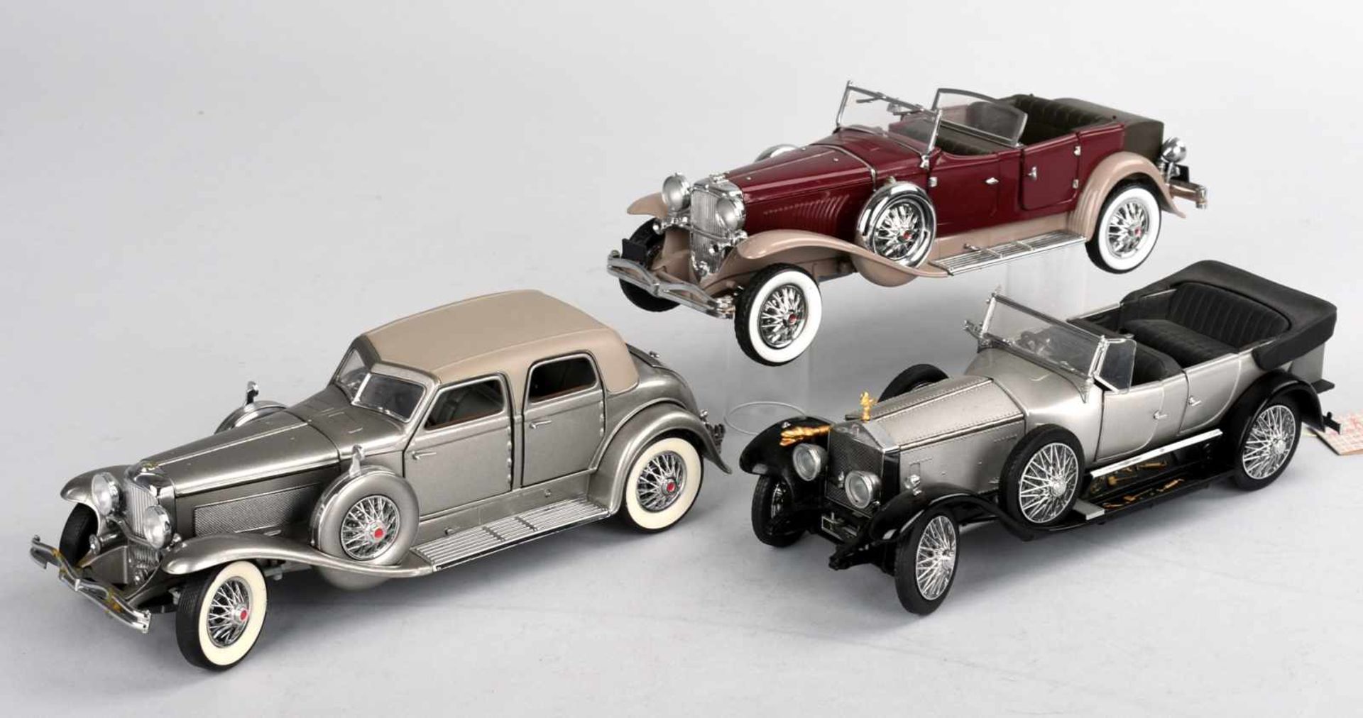 Drei Automodelle Kollektion Franklin Mint Precision Models, Oldtimermodell Duesenberg SJ, Rolls - Bild 2 aus 2