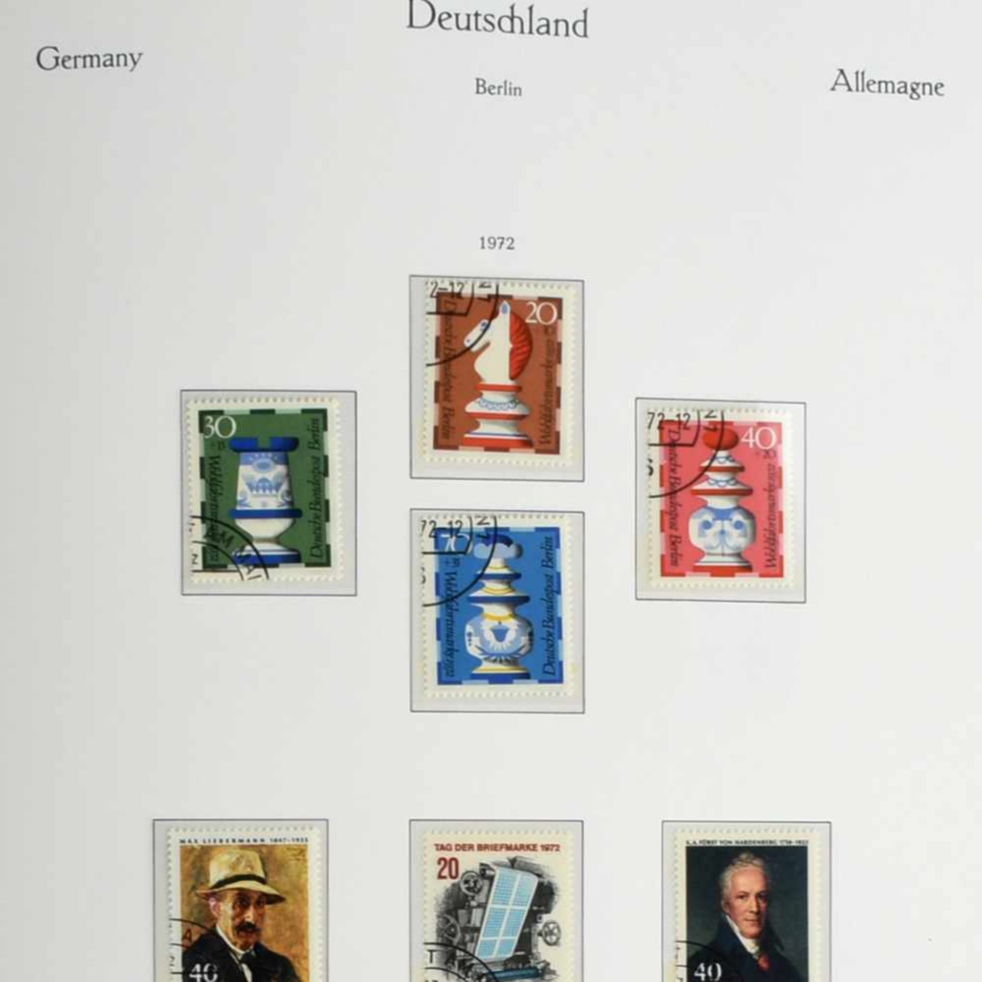 Sammlung Briefmarken Westberlin postfrisch und gestempelt (saubere Rundstempel), jew. Zeitraum