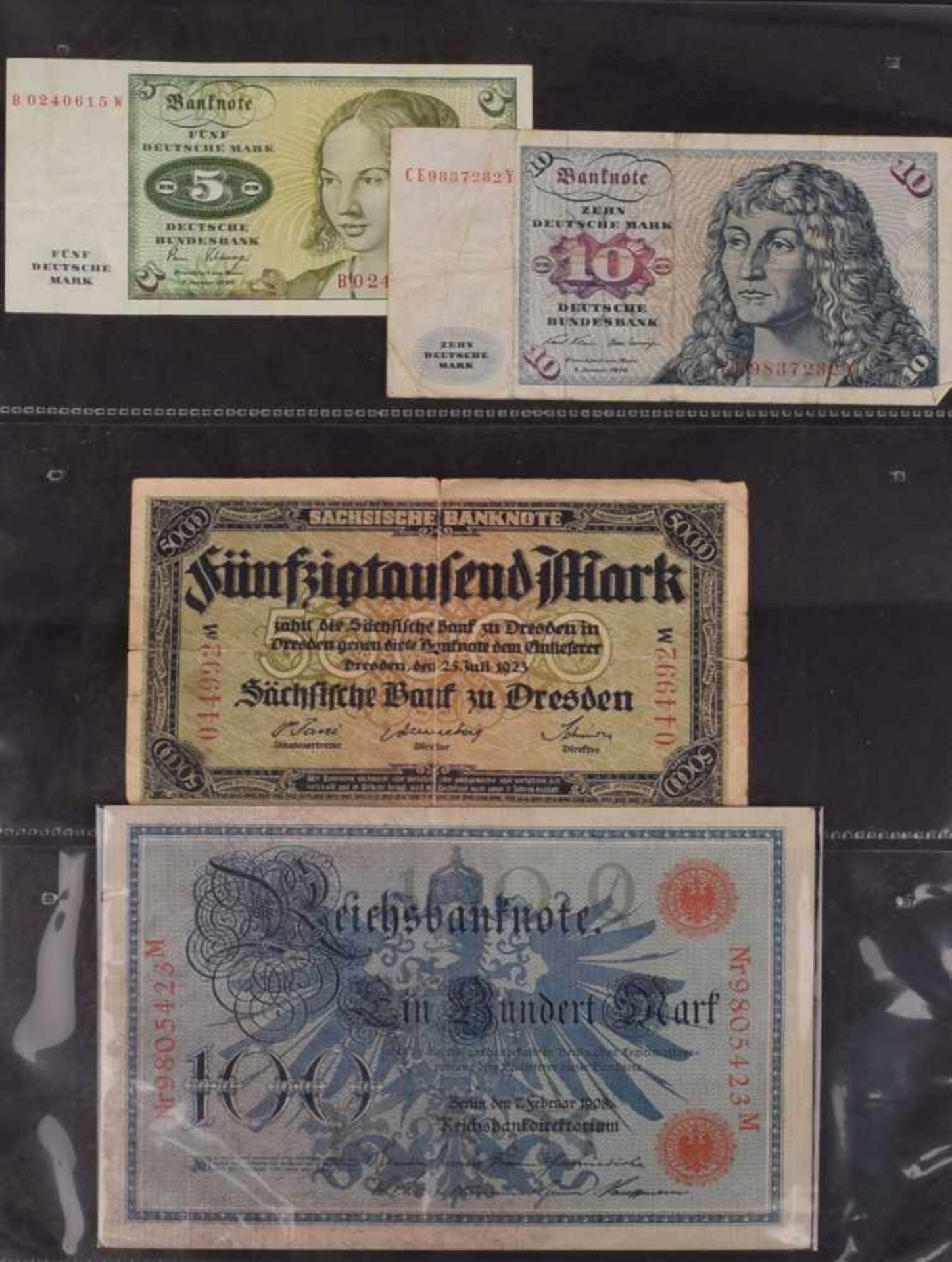 Konvolut Papiergeld alle Welt insg. über 40 Scheine, dabei u.a. 1 x 10 Sen Indonesien 1964, 1 x - Bild 3 aus 4