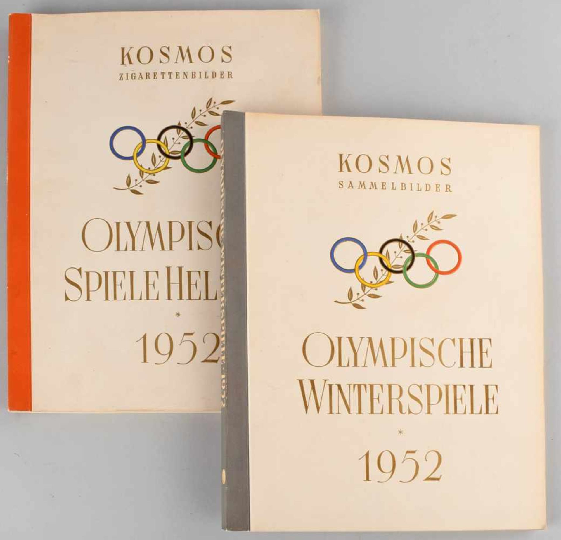 Paar Sammelbilderalben "Olympische Spiele Helsinki 1952" und "Olympische Winterspiele 1952", - Image 2 of 2