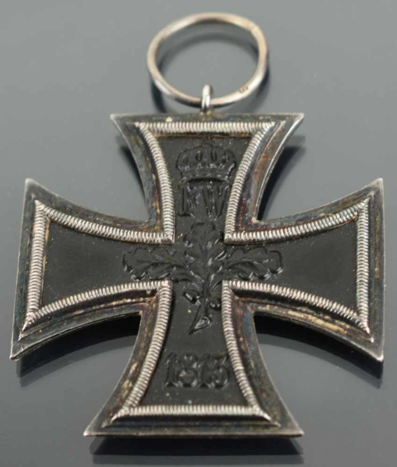 Kampfabzeichen I. WK Eisernes Kreuz 1914, magnetisch, Trageöse, geringe Alters- und Gebrauchsspuren - Bild 3 aus 3