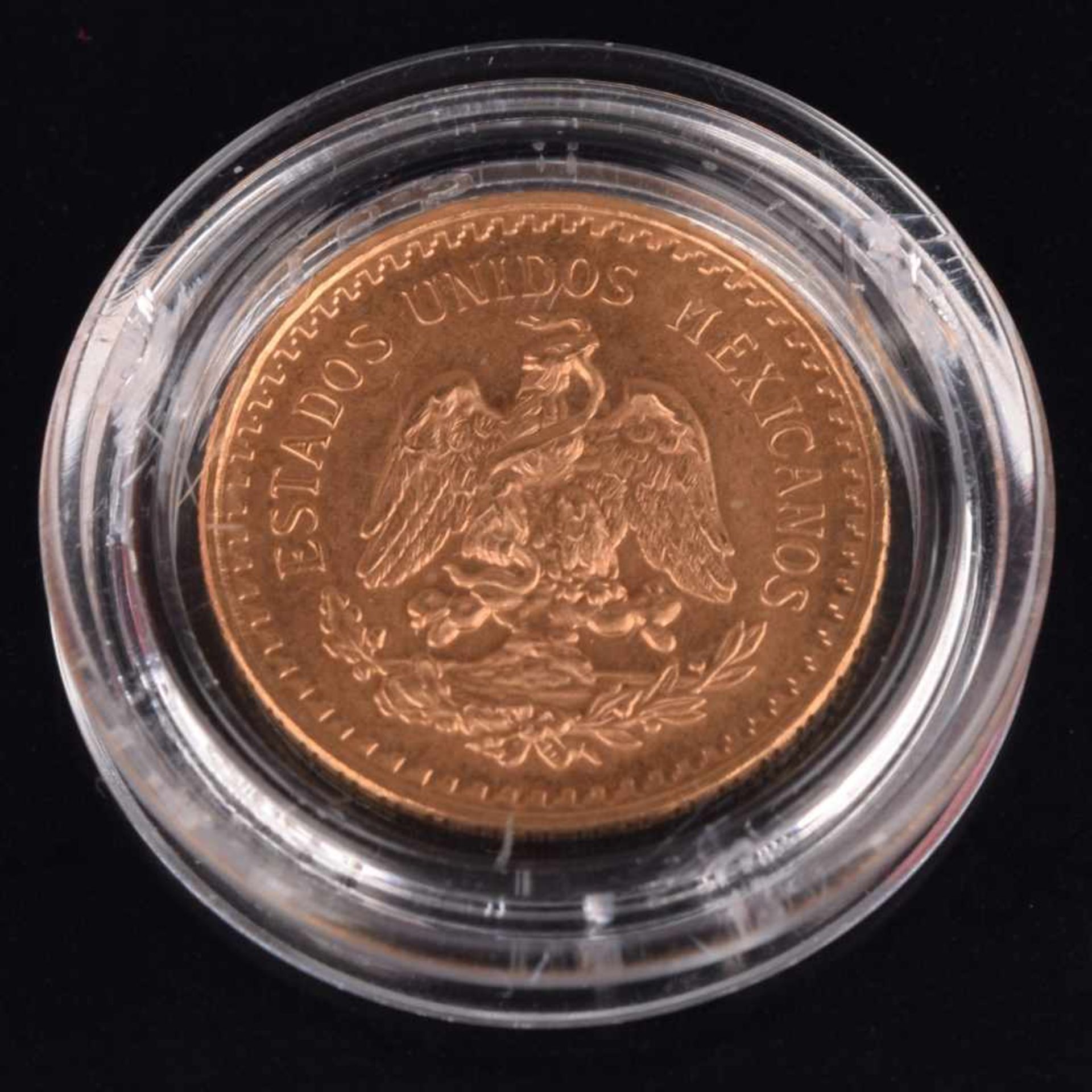 Goldmünze Mexiko - Centenario 2,5 Pesos in Gold, 900/1000, D ca. 15,5 mm, 2,083 g, av. Miguel - Bild 3 aus 3
